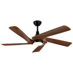 Moasis 52 Modern Remote Control Ceiling Fan with Lights and 5 Solid Wood Blades