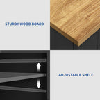 Moasis 53-inch Rolling Kitchen Island Storage Cabinet Portable Mobile Kitchen Cart