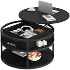 Moasis Round Lift Top Coffee Table with Hidden Storage