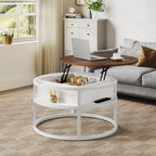 Moasis Round Lift Top Coffee Table with Hidden Storage