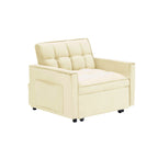 Modern 70.86 3 in 1 Single Convertible Sofa Bed with Adjustable Back and Moving Wheel for Living Room