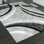 Modern Area Rug for Living Room Abstract Design