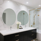 Modern Bathroom Wall Mounted Round Vanity Mirror