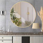 Modern Bathroom Wall Mounted Round Vanity Mirror