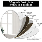 Modern Bathroom Wall Mounted Round Vanity Mirror