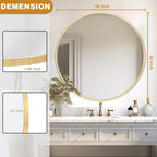 Modern Bathroom Wall Mounted Round Vanity Mirror