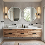 Modern Bathroom Wall Mounted Round Vanity Mirror