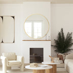 Modern Bathroom Wall Mounted Round Vanity Mirror