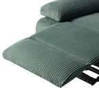Modern Corduroy Manual Recliner Chair, Lounger Adjustable Recliners with Wide Armrest