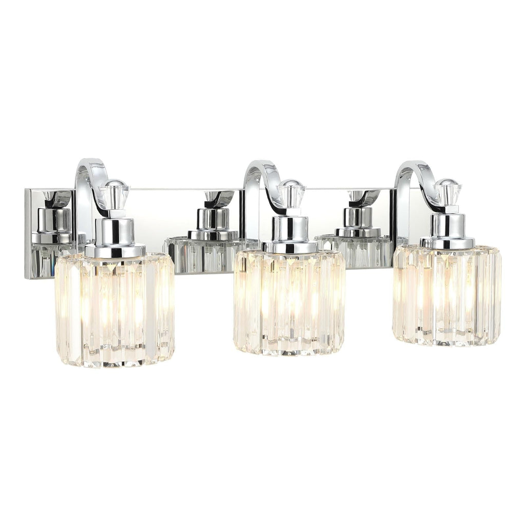 Modern Crystal Bathroom Vanity Lights Dimmable Wall Sconces