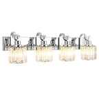 Modern Crystal Bathroom Vanity Lights Dimmable Wall Sconces