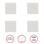 Modern Wall Sconce LED Waterproof Wall Lamp Aluminum with Adjustable Beam 10-Watt 4000K Cool White Indoor Outdoor