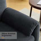 Modern Elephant Ears Armchair Accent Sofa Comfortable Seating for Living Room & Bedroom