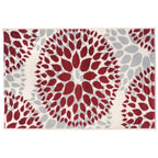 World Rug Gallery Modern Floral Circles Area Rug