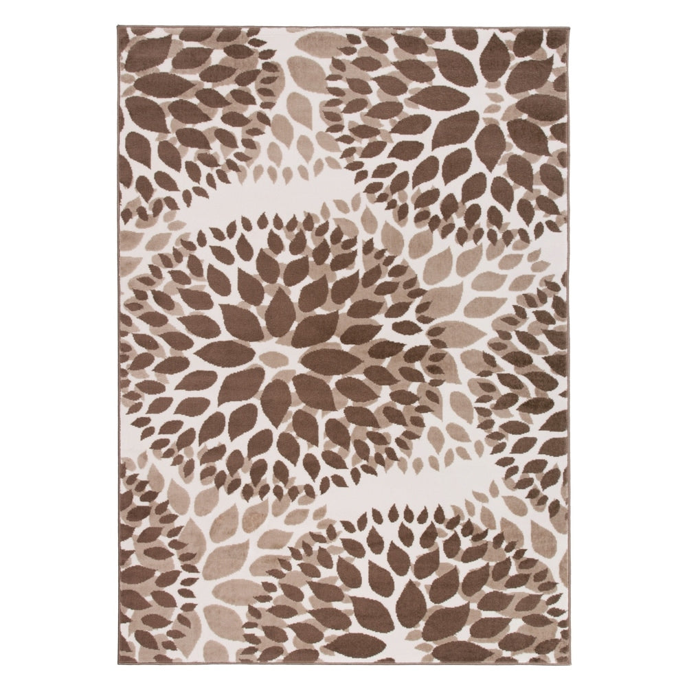 World Rug Gallery Modern Floral Circles Area Rug