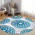 World Rug Gallery Modern Floral Circles Area Rug