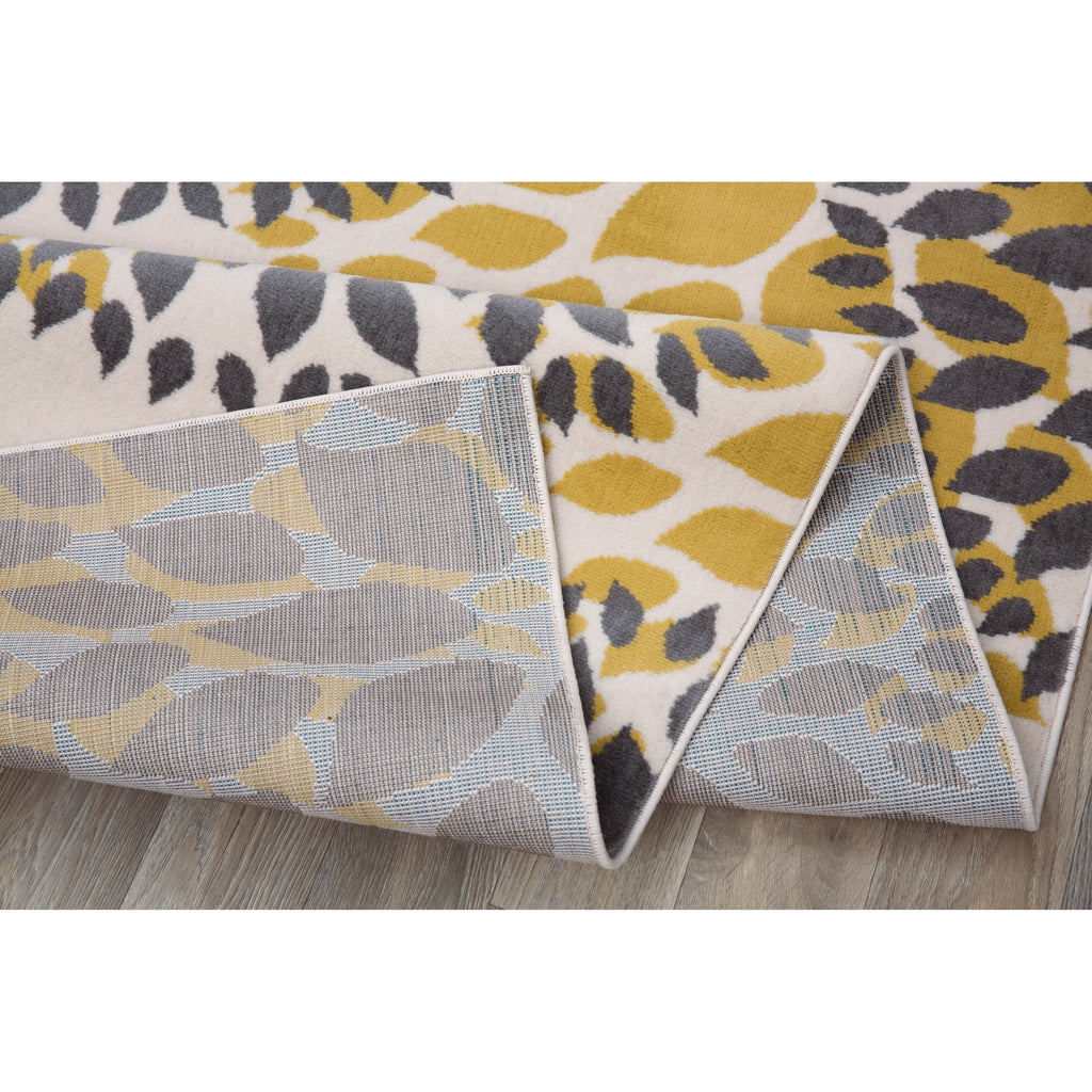 World Rug Gallery Modern Floral Circles Area Rug