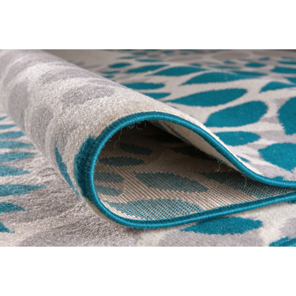 World Rug Gallery Modern Floral Circles Area Rug