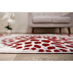 World Rug Gallery Modern Floral Circles Area Rug