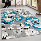 World Rug Gallery Modern Floral Design Area Rug