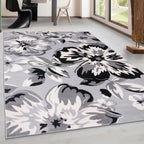 World Rug Gallery Modern Floral Design Area Rug