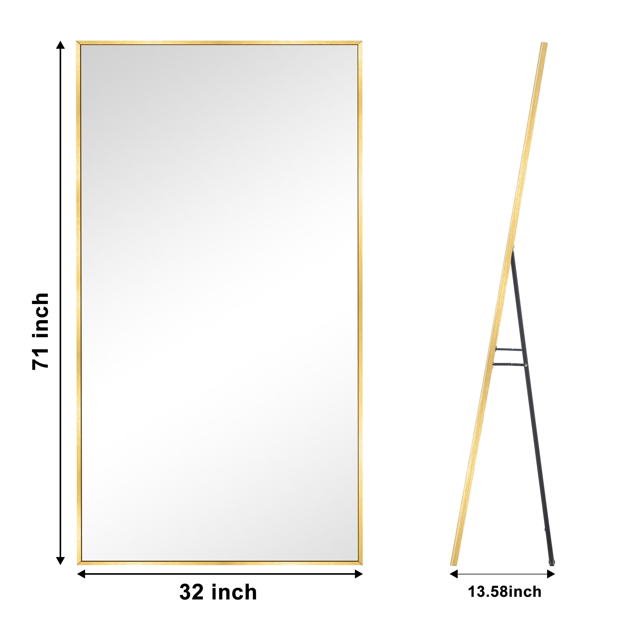 Modern Full Length Floor Mirror Freestanding Mirror