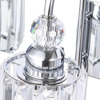 3/ 4-Light Modern Glam Crystal Dimmable Bathroom Vanity Light Linear Wall Light