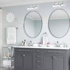 3/ 4-Light Modern Glam Crystal Dimmable Bathroom Vanity Light Linear Wall Light