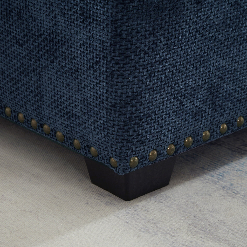 Modern L-Shaped Chenille Sectional Sofa with Pull-Out Sleeper, Storage Seats, Ottoman and 2 Pillows for Living Room