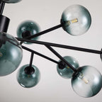 Modern Large Bubble Sputnik Chandelier in Black or Gold for Dining Room