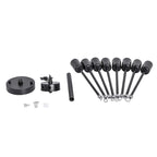 Black/ Gold Sputnik Semi Flush Mount Lamp Close to Ceiling Light Fixture for Living Room/ Kitchen/ Office/ Bedroom/ Foyer