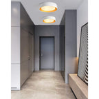 Modern Minimalist 2/3/5-Lights Metal Shaded Drum Flush Mount Ceiling Light