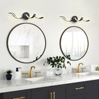 Modern Spiral Design LED Bathroom Vanity Light Dimmable Wall Light