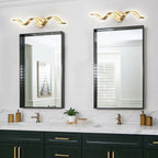 Modern Spiral Design LED Bathroom Vanity Light Dimmable Wall Light