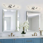 Modern Spiral Design LED Bathroom Vanity Light Dimmable Wall Light