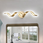 Modern Spiral Design LED Bathroom Vanity Light Dimmable Wall Light