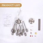 Modern Sputnik Chandelier 10-Light Adjustable Ceiling Light Fixture for Kitchen Dining Room Living Room Bedroom - N/A