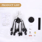 Modern Sputnik Chandelier 10-Light Adjustable Ceiling Light Fixture for Kitchen Dining Room Living Room Bedroom - N/A