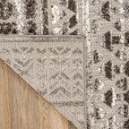 World Rug Gallery Modern Stripes Faded Geometric Indoor/Outdoor Area Rug