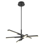 Modern Tiered Linear Sputnik Chandelier Warm Light 3000K Integrated LED Chandelier