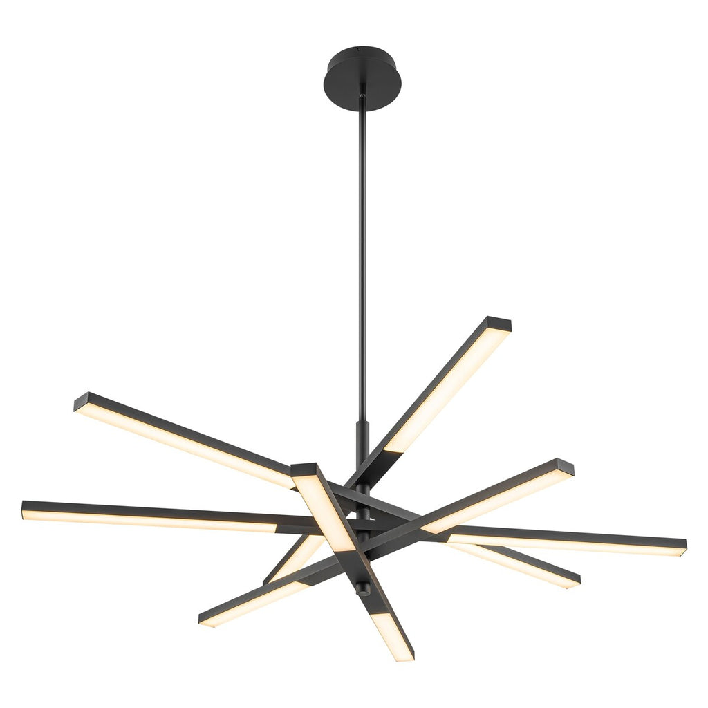 Modern Tiered Linear Sputnik Chandelier Warm Light 3000K Integrated LED Chandelier