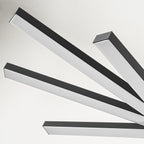 Modern Tiered Linear Sputnik Chandelier Warm Light 3000K Integrated LED Chandelier