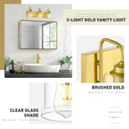 3/4/5/6-Light Modern Vanity Lights Over Mirror for Bathroom