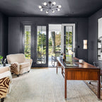 Black/ Gold Sputnik Semi Flush Mount Lamp Close to Ceiling Light Fixture for Living Room/ Kitchen/ Office/ Bedroom/ Foyer