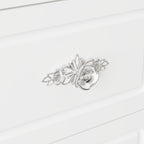 Modern White Makeup Vanity Fold Mirror Adjustable Lighting Dressing - 40.2x54.1