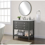 Monterey 37 Farmhouse Single Bathroom Vanity with Top
