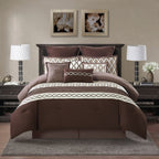 Nanshing Calvin Luxury10-Piece Geometric Comforter Set