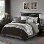 Nanshing Calvin Luxury10-Piece Geometric Comforter Set