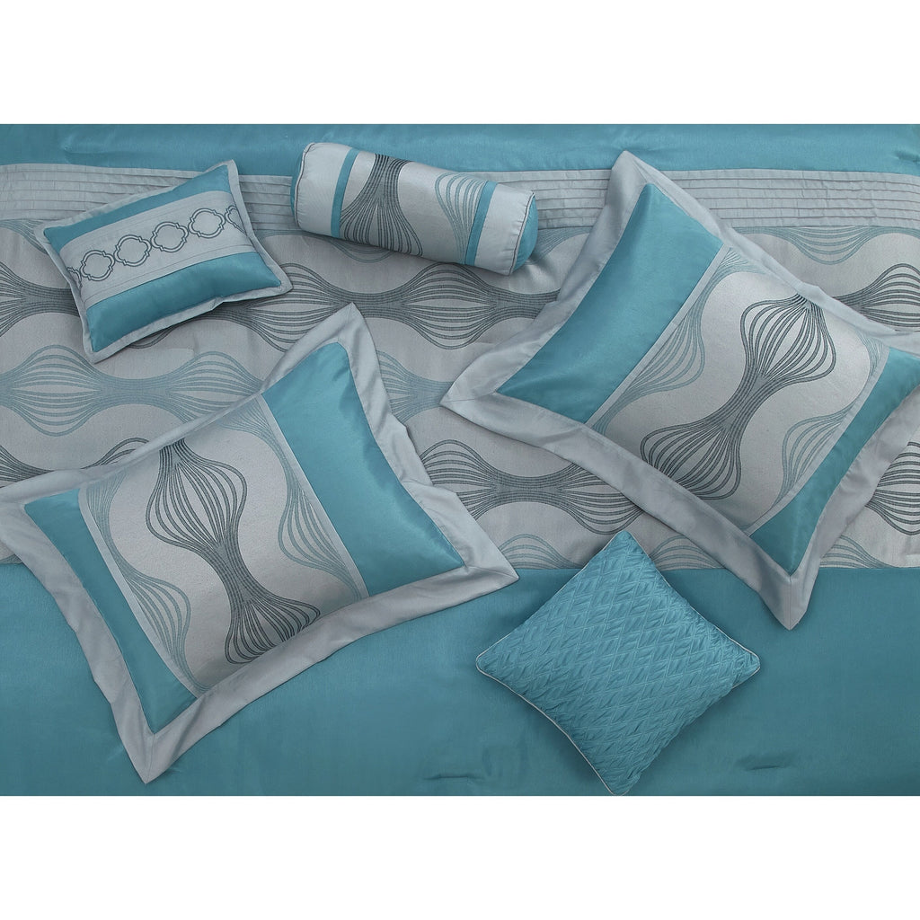 Nanshing Daniella 7-Piece Modern Geometric Comforter Set