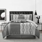 Nanshing Daniella 7-Piece Modern Geometric Comforter Set